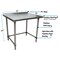 Bk Resources Stainless Steel Work Table, Open Base Plastic Feet 1.5 Riser 30"Wx30"D SVTROB-3030 - alternate 4